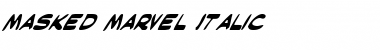 Download Masked Marvel Italic Font Download Masked Marvel Italic Font