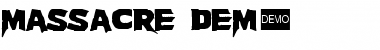 Download Massacre DEMO Font Download Massacre DEMO Font