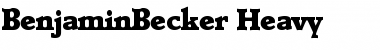 Download BenjaminBecker-Heavy Font Download BenjaminBecker-Heavy Font