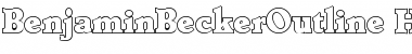 Download BenjaminBeckerOutline-Heavy Font Download BenjaminBeckerOutline-Heavy Font