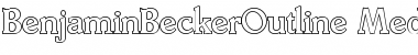 Download BenjaminBeckerOutline-Medium Font Download BenjaminBeckerOutline-Medium Font