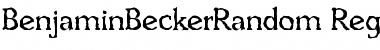 Download BenjaminBeckerRandom Font Download BenjaminBeckerRandom Font