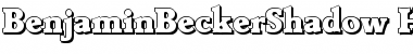 Download BenjaminBeckerShadow-Heavy Font Download BenjaminBeckerShadow-Heavy Font