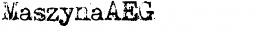 Download MaszynaAEG Font Download MaszynaAEG Font