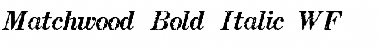 Download Matchwood Bold Italic WF Font Download Matchwood Bold Italic WF Font