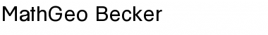Download MathGeo Becker Font Download MathGeo Becker Font