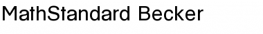 Download MathStandard Becker Font Download MathStandard Becker Font