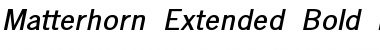 Download Matterhorn-Extended Font Download Matterhorn-Extended Font