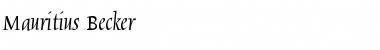 Download Mauritius Becker Font Download Mauritius Becker Font