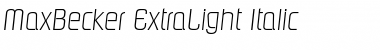 Download MaxBecker-ExtraLight Font Download MaxBecker-ExtraLight Font