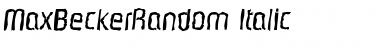 Download MaxBeckerRandom Font Download MaxBeckerRandom Font