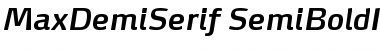 Download MaxDemiSerif-SemiBoldItalic Font Download MaxDemiSerif-SemiBoldItalic Font