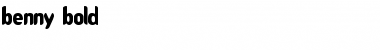 Download Benny Bold Font Download Benny Bold Font