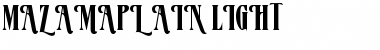 Download MazamaPlain Font Download MazamaPlain Font