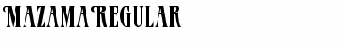 Download MazamaRegular Font Download MazamaRegular Font
