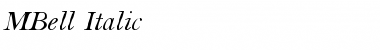 Download MBell-Italic Font Download MBell-Italic Font
