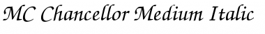 Download MC Chancellor Medium Font Download MC Chancellor Medium Font