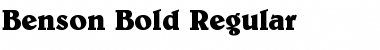 Download Benson-Bold Font Download Benson-Bold Font