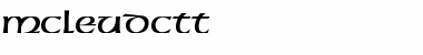 Download McLeudCTT Font Download McLeudCTT Font