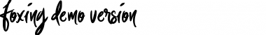 Download Foxing DEMO Font Download Foxing DEMO Font