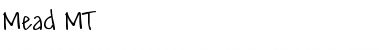 Download Mead MT Font Download Mead MT Font