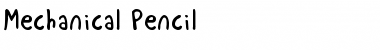 Download Mechanical Pencil Font Download Mechanical Pencil Font
