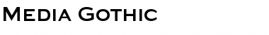 Download Media Gothic Font Download Media Gothic Font