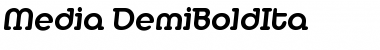 Download Media-DemiBoldIta Font Download Media-DemiBoldIta Font