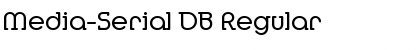 Download Media-Serial DB Font Download Media-Serial DB Font