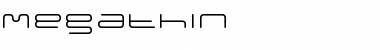 Download megathin Font Download megathin Font