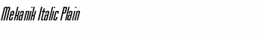Download Mekanik Italic Font Download Mekanik Italic Font