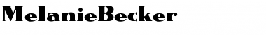 Download MelanieBecker Font Download MelanieBecker Font