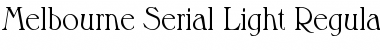 Download Melbourne-Serial-Light Font Download Melbourne-Serial-Light Font