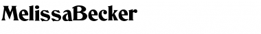 Download MelissaBecker Font Download MelissaBecker Font