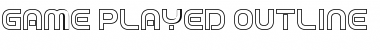 Download Game Played Outline Font Download Game Played Outline Font