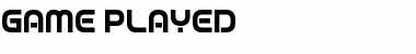 Download Game Played Font Download Game Played Font