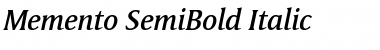 Download Memento SemiBold Font Download Memento SemiBold Font