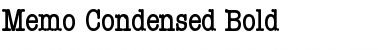 Download Memo Condensed Font Download Memo Condensed Font