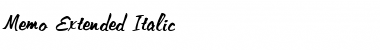 Download MemoExtended Font Download MemoExtended Font