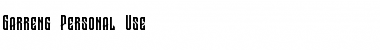 Download Garreng Personal Use Font Download Garreng Personal Use Font