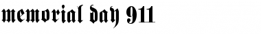 Download Memorial Day 911 Font Download Memorial Day 911 Font