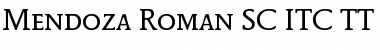 Download Mendoza Roman SC ITC TT Font Download Mendoza Roman SC ITC TT Font
