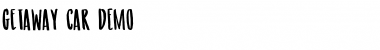 Download Getaway Car DEMO Font Download Getaway Car DEMO Font