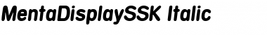 Download MentaDisplaySSK Font Download MentaDisplaySSK Font