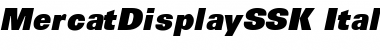 Download MercatDisplaySSK Font Download MercatDisplaySSK Font