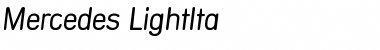 Download Mercedes-LightIta Font Download Mercedes-LightIta Font