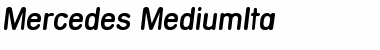 Download Mercedes-MediumIta Font Download Mercedes-MediumIta Font