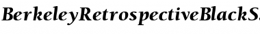 Download BerkeleyRetrospectiveBlackSSK Font Download BerkeleyRetrospectiveBlackSSK Font