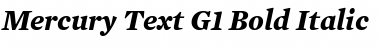 Mercury Text G1 Bold Italic Font