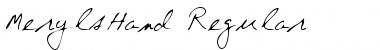 Download MerylsHand Font Download MerylsHand Font